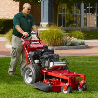 A powerful lawnmower, makes light work of any lawn