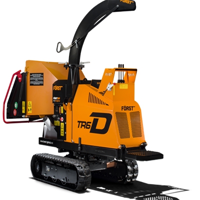 tracked woodchipper hire