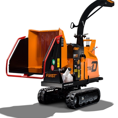 tracked wood chipper hire